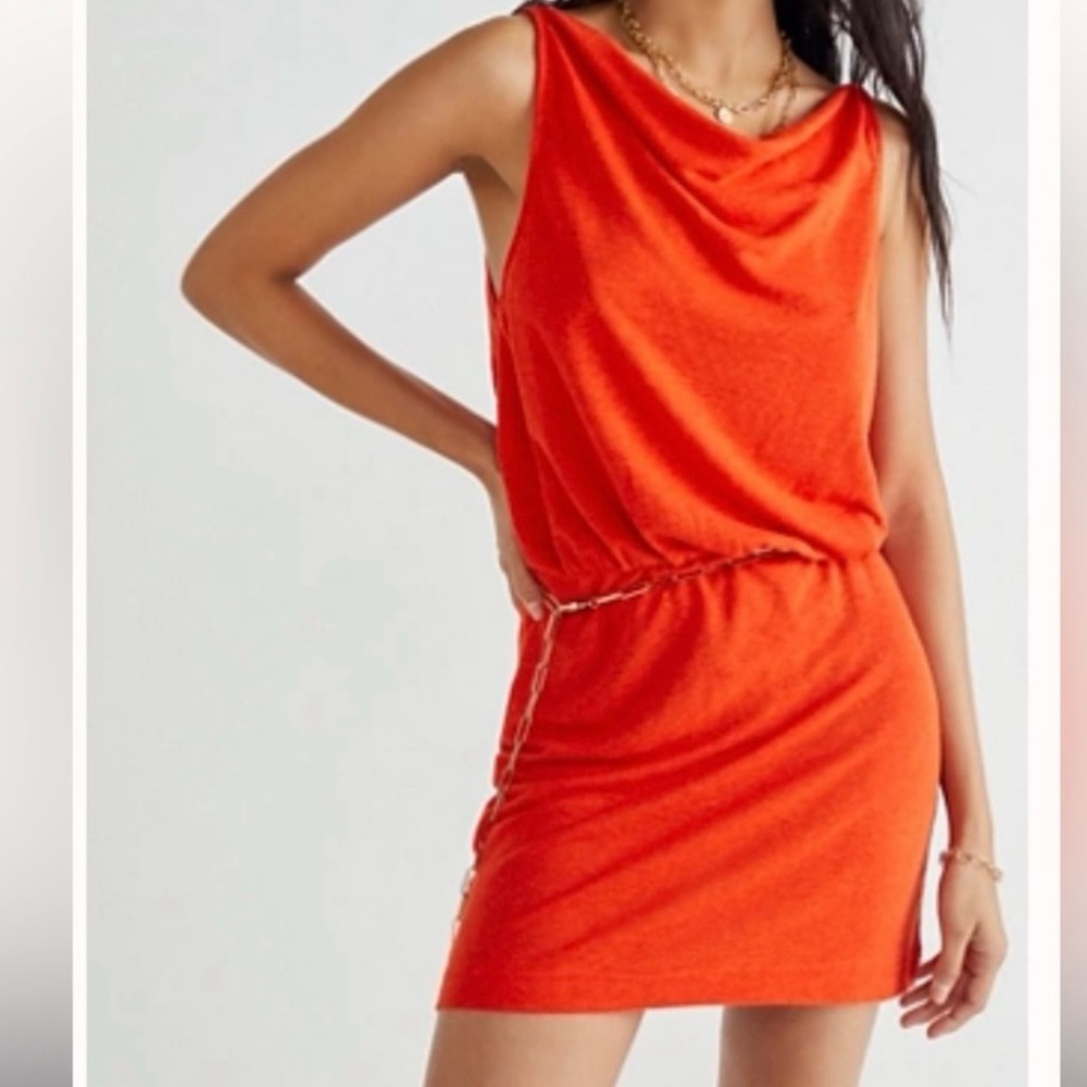 Free People Riviera Linen Mini Summer Dress